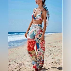 Johnny Was Boho Floral Easy Pant, XS